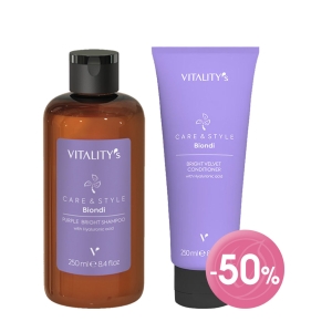 Care & Style Biondi Purple Shampoo and Velvet Conditioner