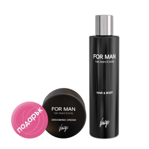For Man Shampoo and Shower Gel and Taming Shine Cream